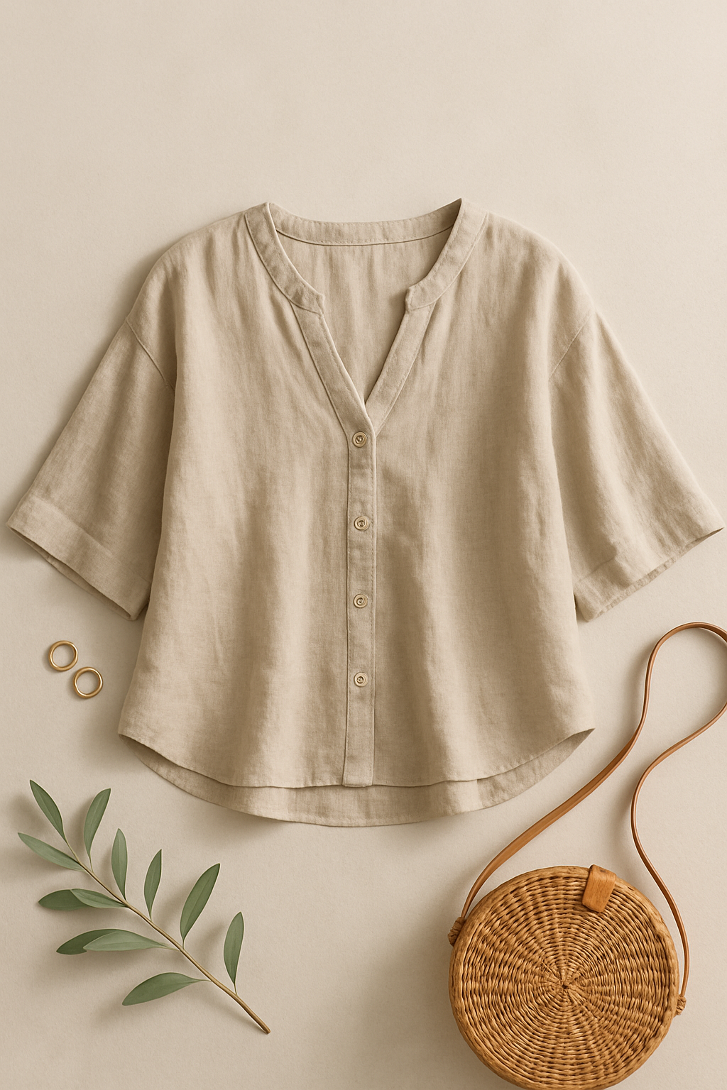 Jara | Casual Linen Blouse
