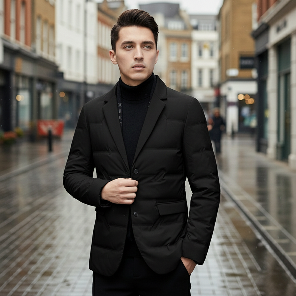 Men's Tailored Fit Blazer Jacket | Waterproof and Padded