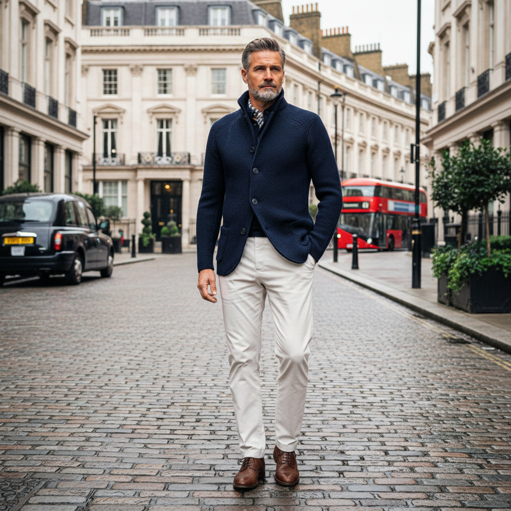 Men's Cardigan | Soft Knit Fabric, Classic Fit, Convenient Pockets