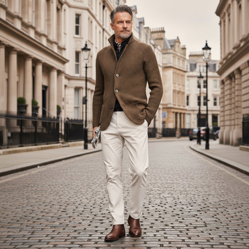 Men's Cardigan | Soft Knit Fabric, Classic Fit, Convenient Pockets