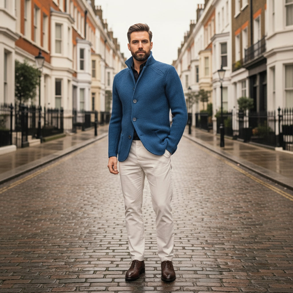 Men's Cardigan | Soft Knit Fabric, Classic Fit, Convenient Pockets