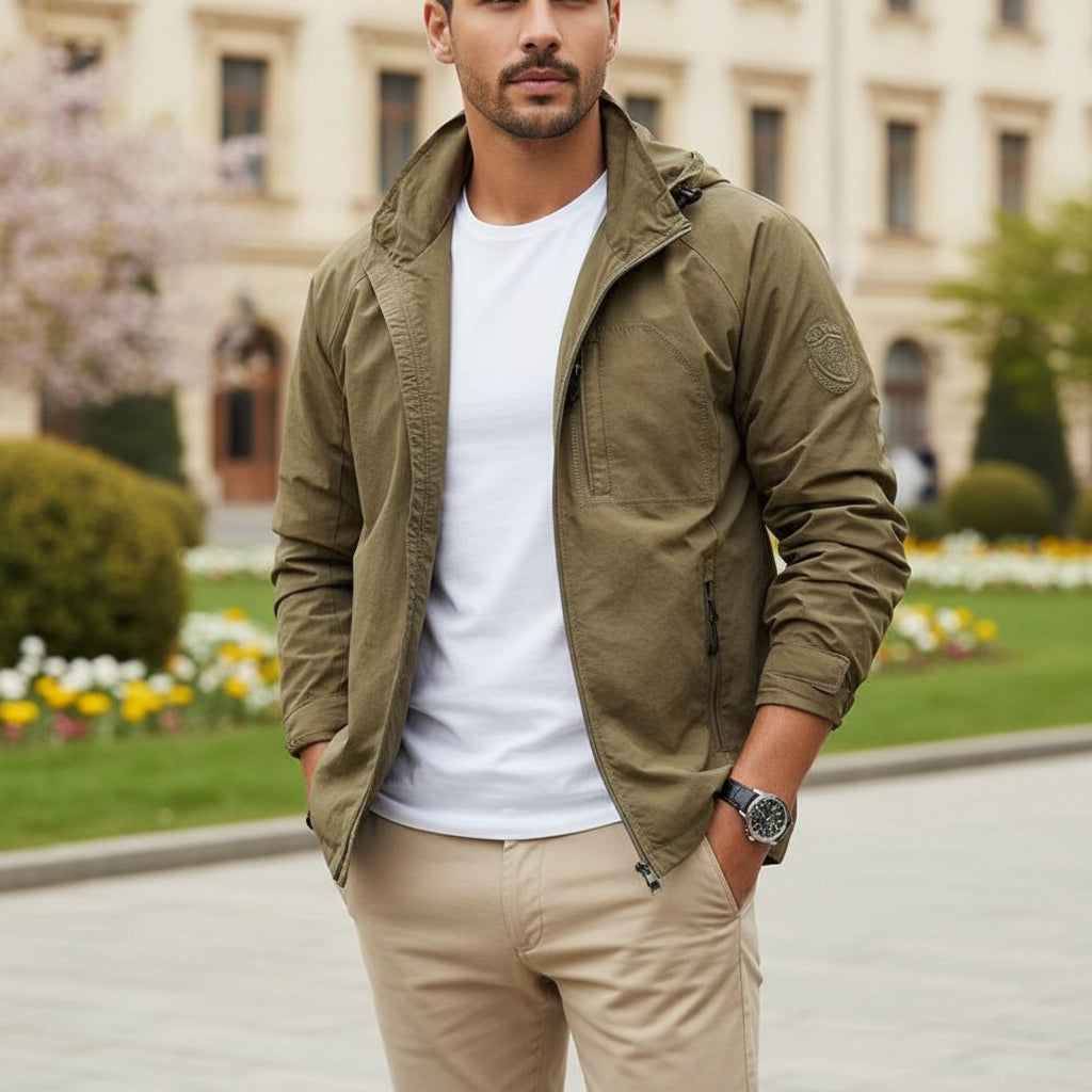 Men's Waterproof Cargo Jacket | Lightweight & Breathable Design