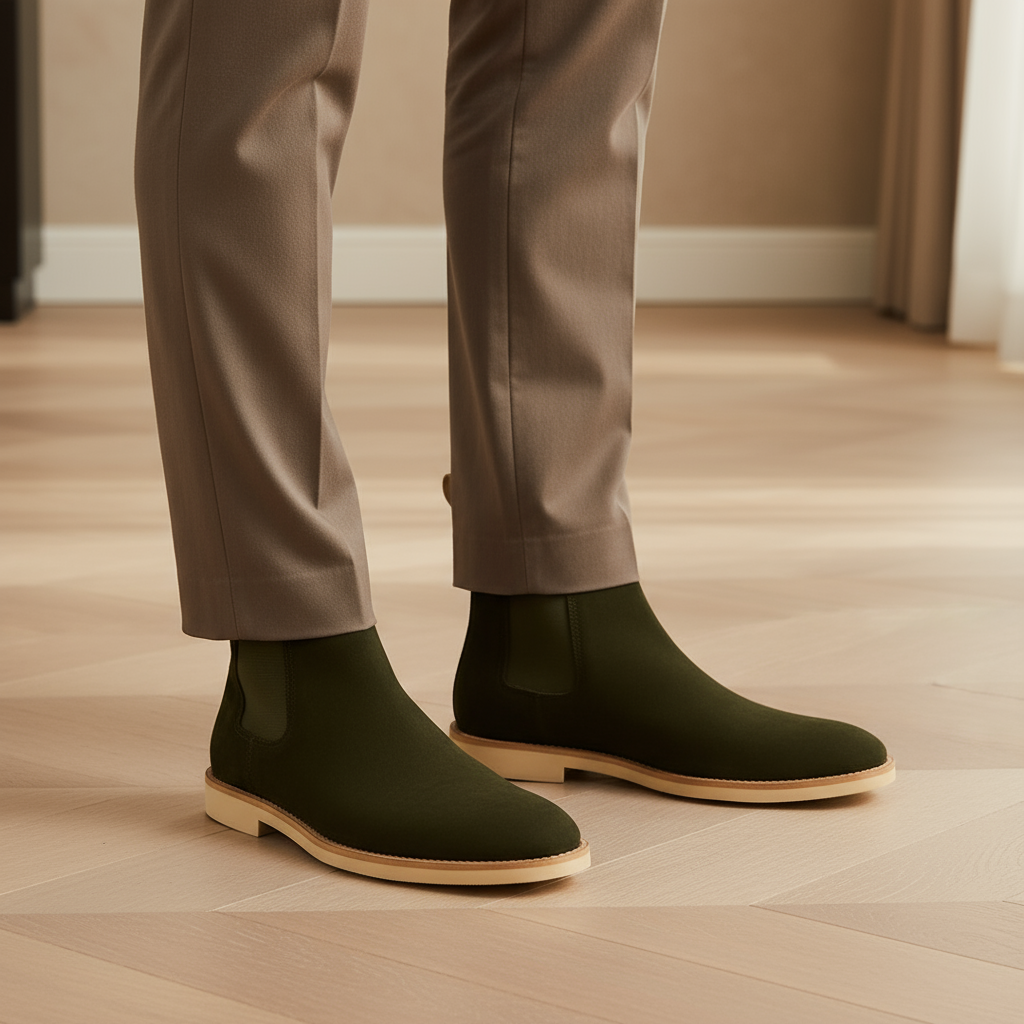 Men's Chelsea Boots | Premium Suede, Easy Slip-On Design, Versatile Fashion