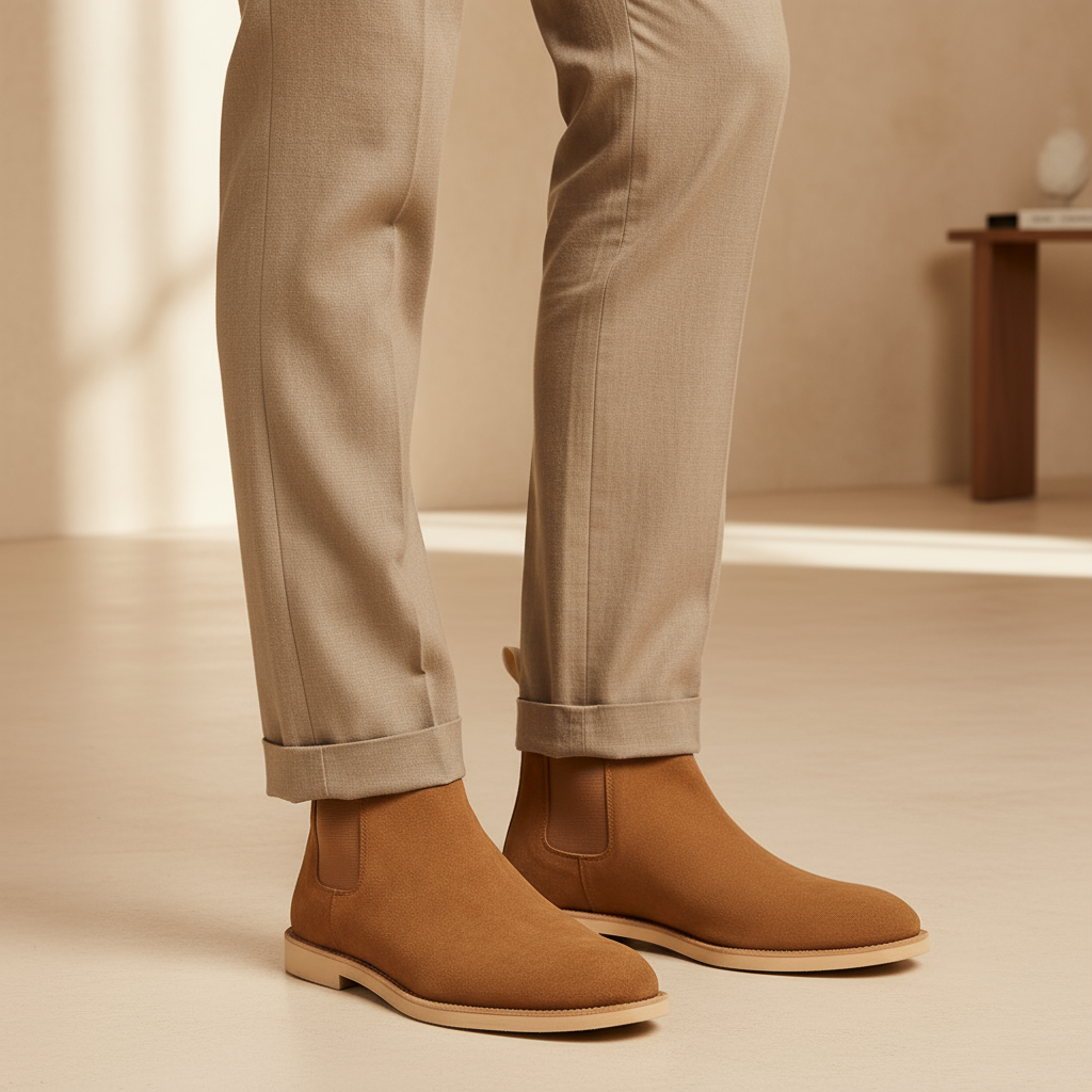 Men's Chelsea Boots | Premium Suede, Easy Slip-On Design, Versatile Fashion