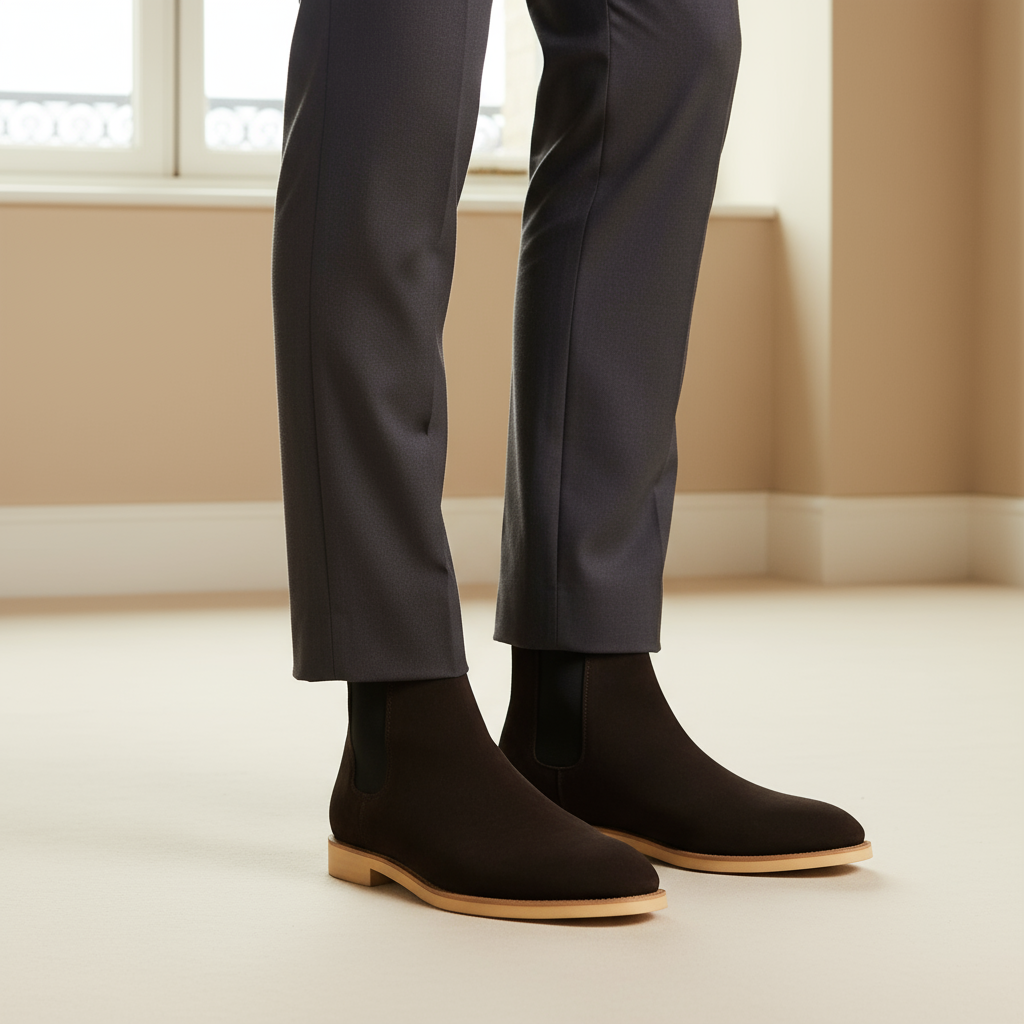 Men's Chelsea Boots | Premium Suede, Easy Slip-On Design, Versatile Fashion