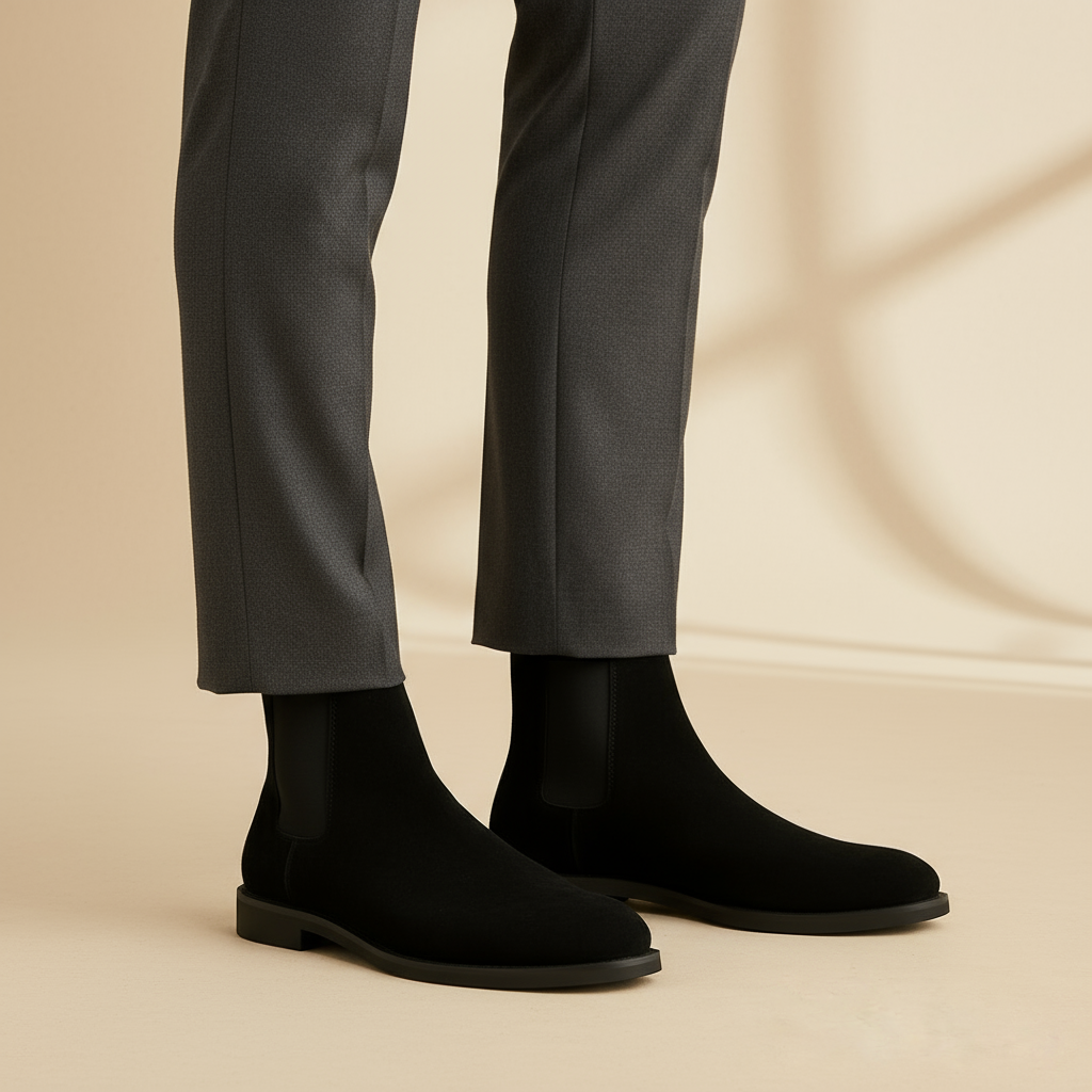 Men's Chelsea Boots | Premium Suede, Easy Slip-On Design, Versatile Fashion