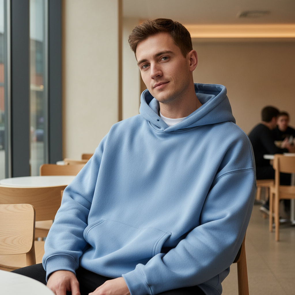 Men's Oversized Hoodie | Thick Fleece, Essential for Winter