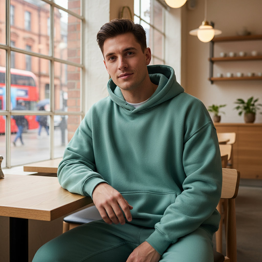 Men's Oversized Hoodie | Thick Fleece, Essential for Winter