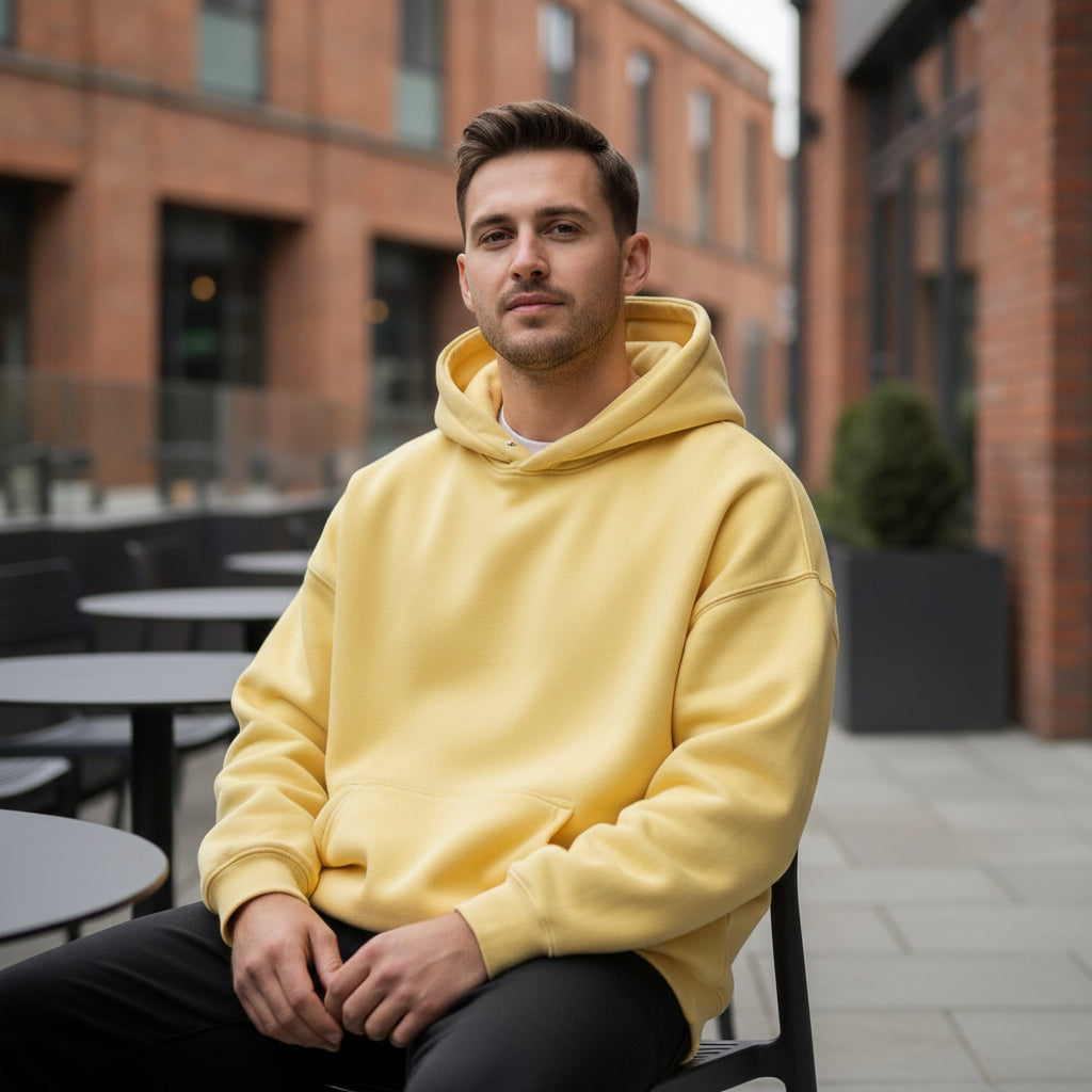 Men's Oversized Hoodie | Thick Fleece, Essential for Winter