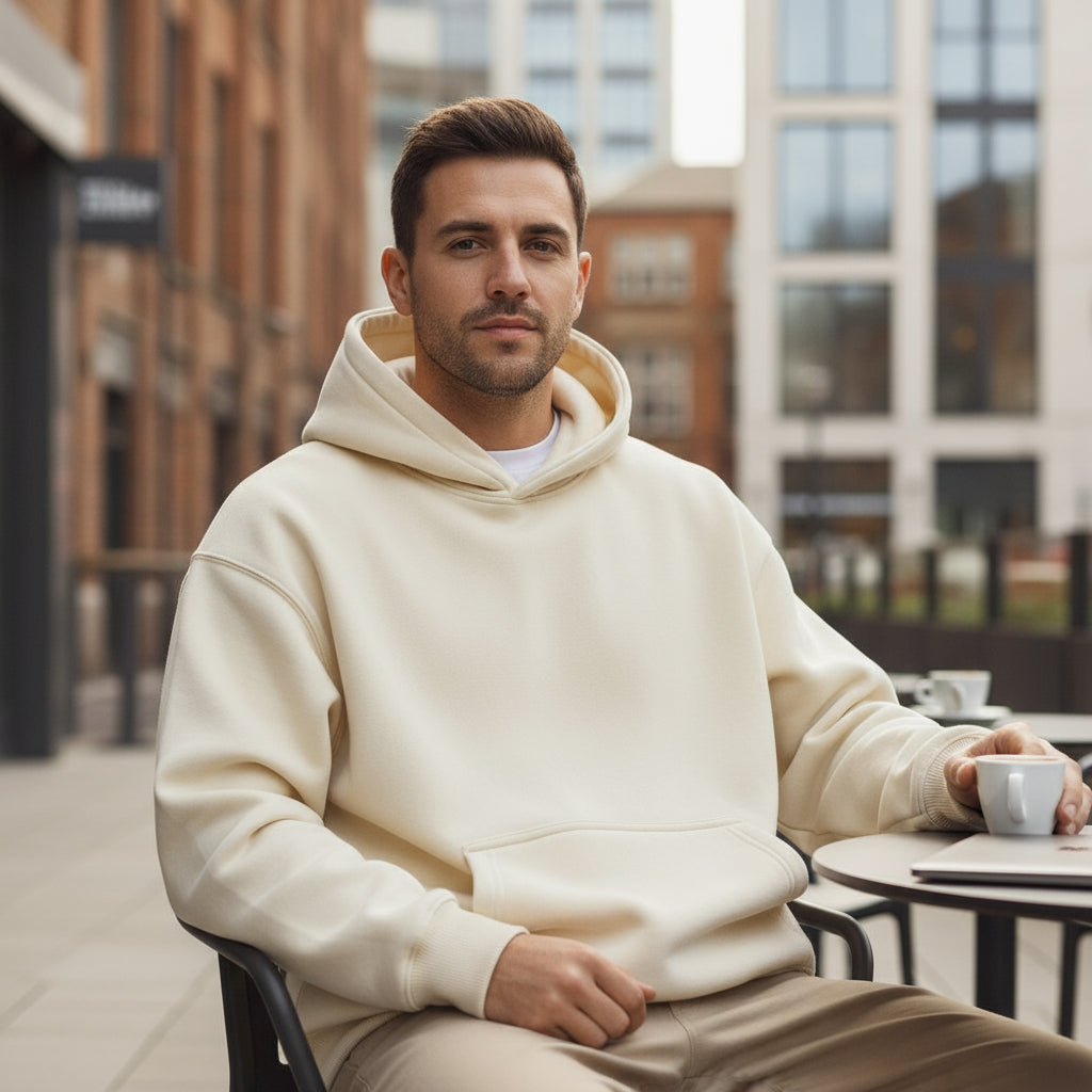Men's Oversized Hoodie | Thick Fleece, Essential for Winter