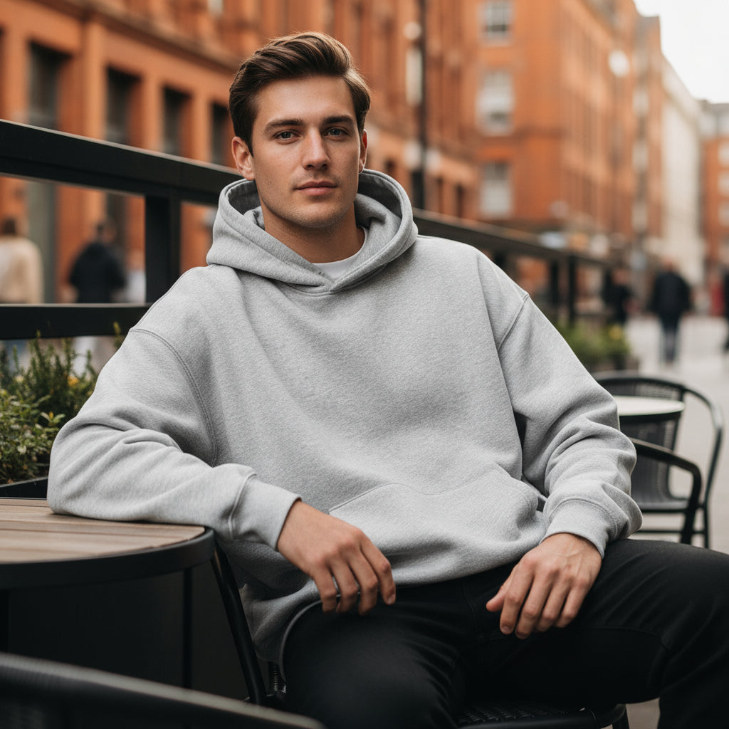 Men's Oversized Hoodie | Thick Fleece, Essential for Winter