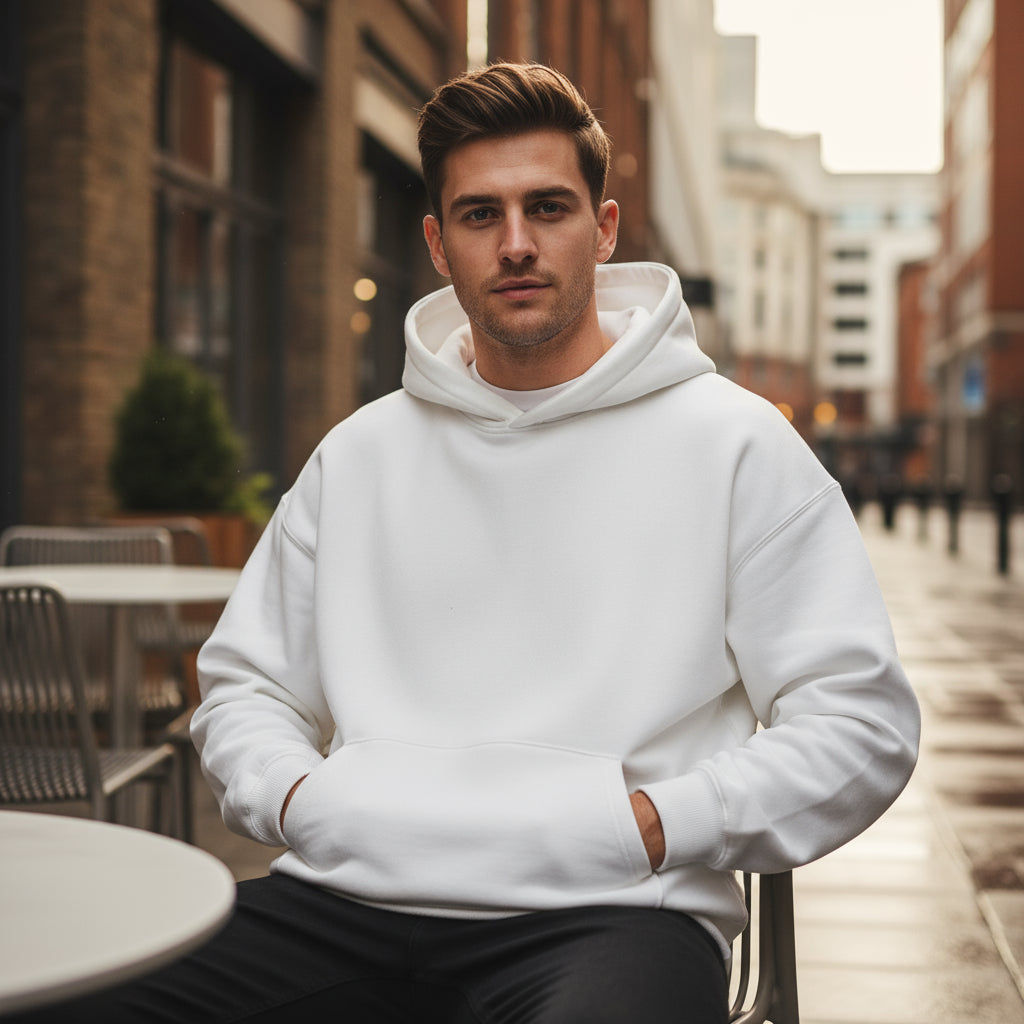 Men's Oversized Hoodie | Thick Fleece, Essential for Winter