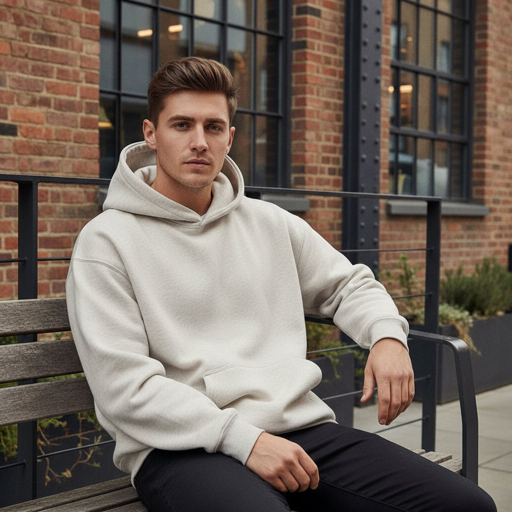 Men's Oversized Hoodie | Thick Fleece, Essential for Winter