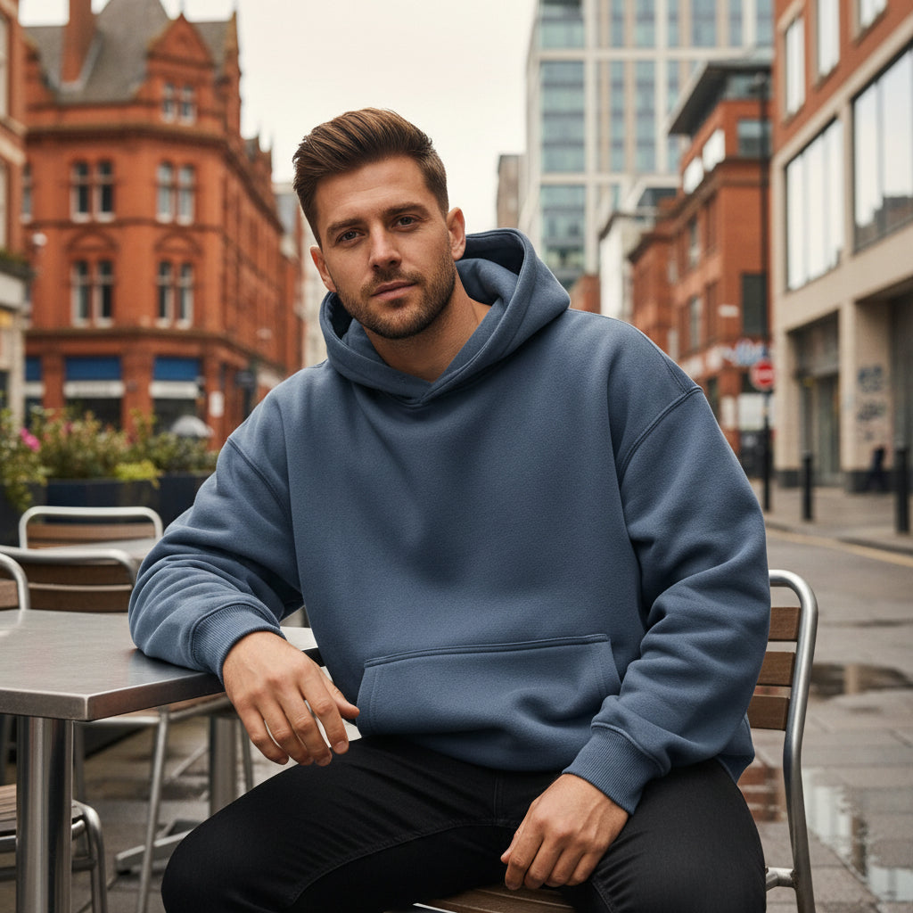 Men's Oversized Hoodie | Thick Fleece, Essential for Winter