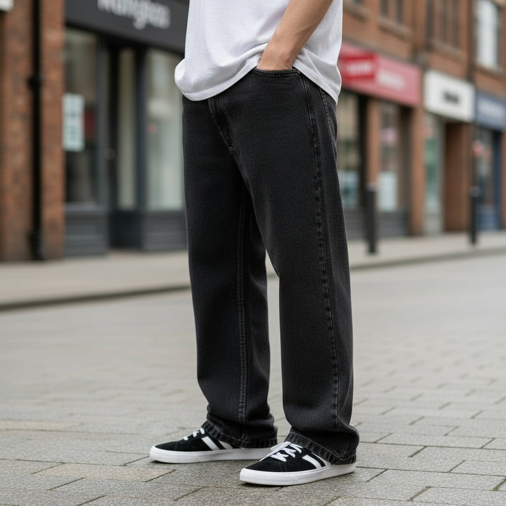 Men's Wide Fit Denim Jeans | Urban Style