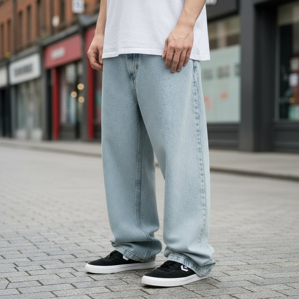 Men's Wide Fit Denim Jeans | Urban Style