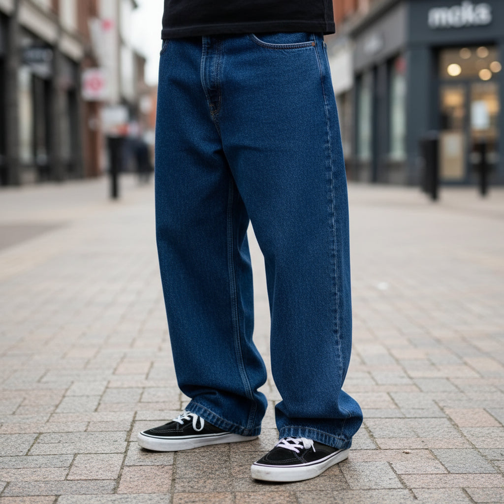 Men's Wide Fit Denim Jeans | Urban Style