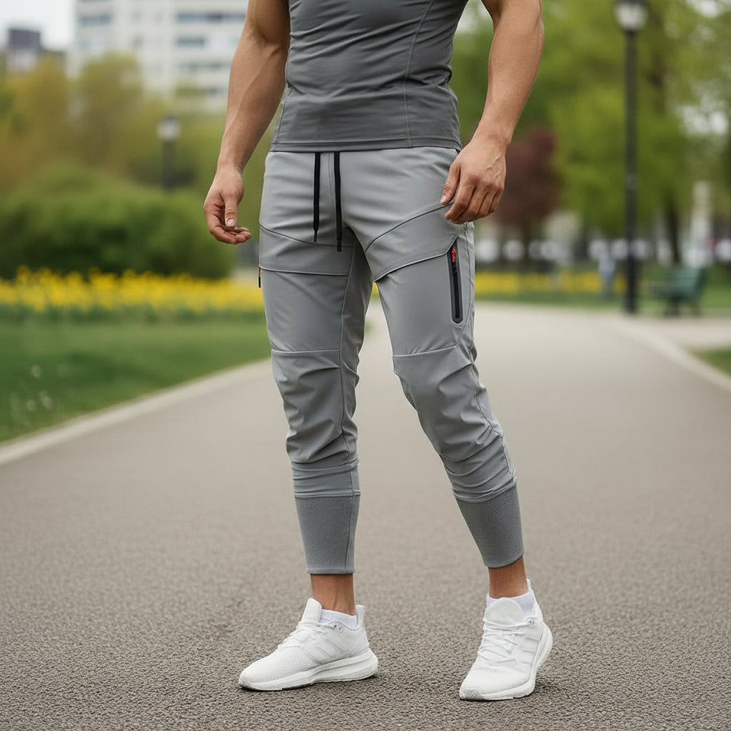 Men's Slim Fit Jogger Pants | Cotton Blend with Adjustable Waistband