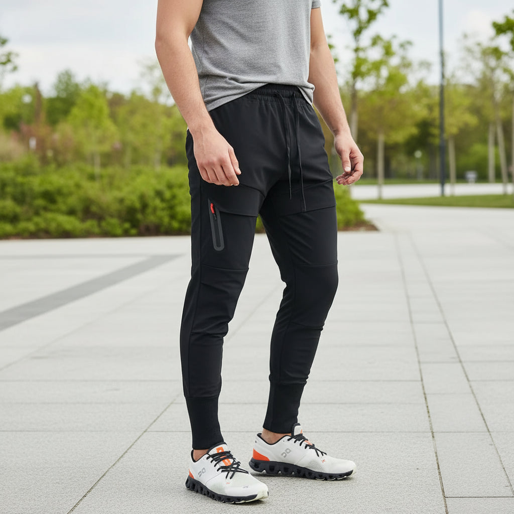 Men's Slim Fit Jogger Pants | Cotton Blend with Adjustable Waistband