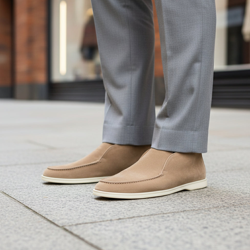 Men's Loafers | Hand-Stitched Calfskin Suede