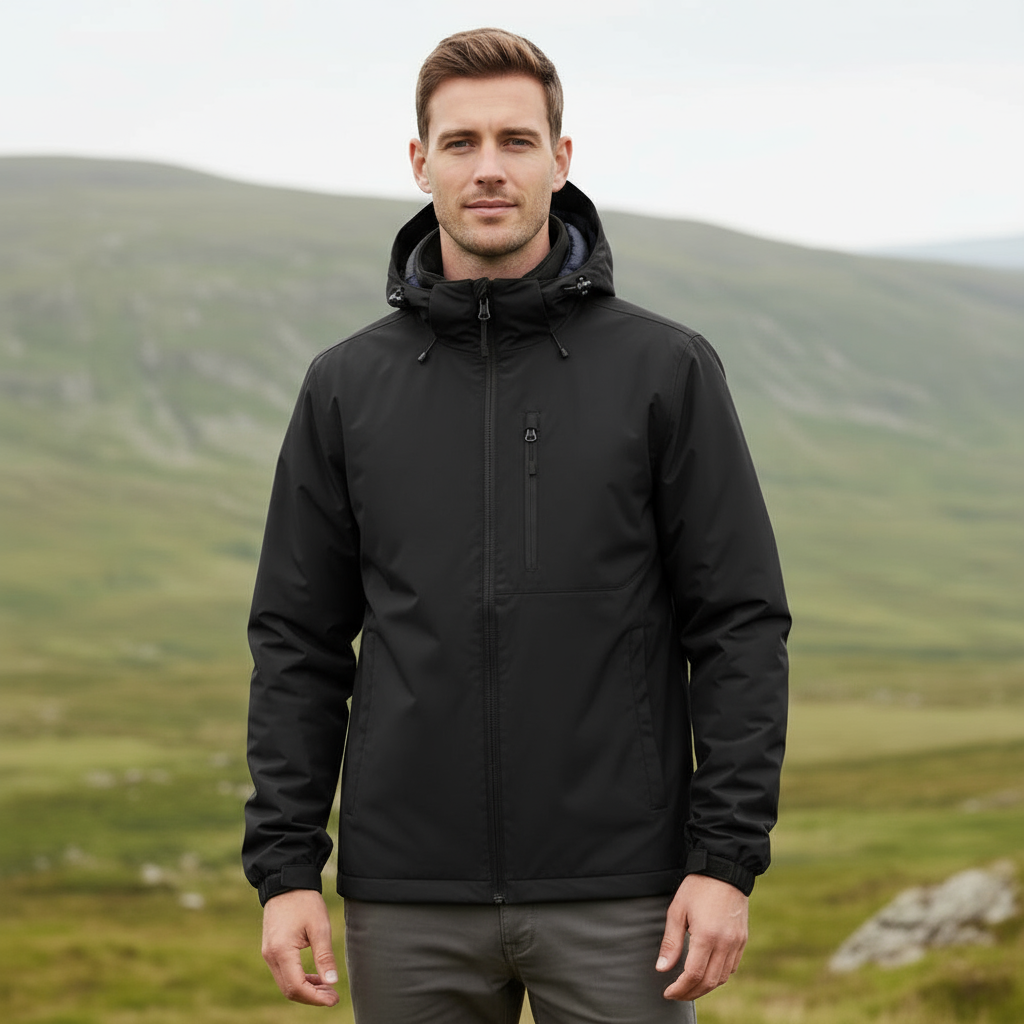 Men's Waterproof Outdoor Jacket | Fleece Lined & Adjustable Fit