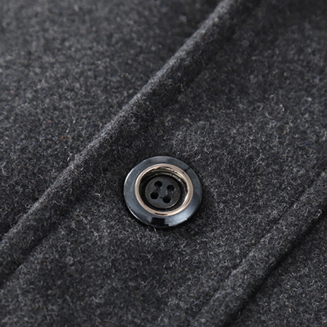Men's Wool Blend Peacoat | Tailored Fit Classic Winter Outerwear
