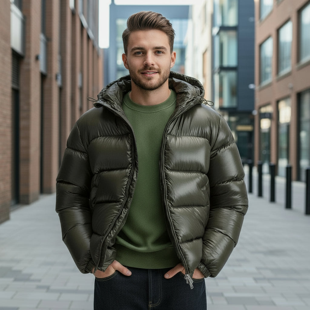 Men's Lightweight Puffer Jacket | Premium Insulation & Water-Repellent Design