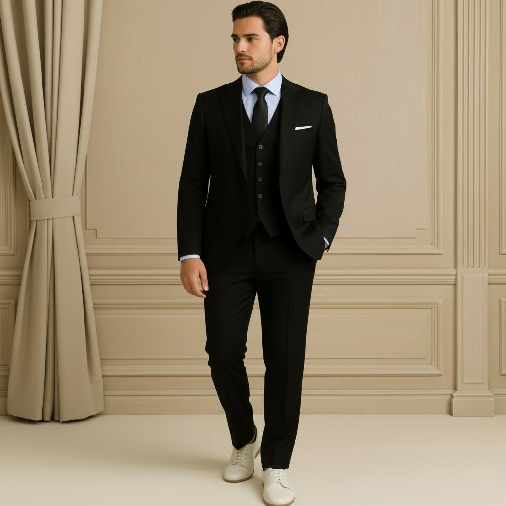 – Men's 3-Piece Slim Fit Suit | Classic Design for Weddings and Formal Occasions