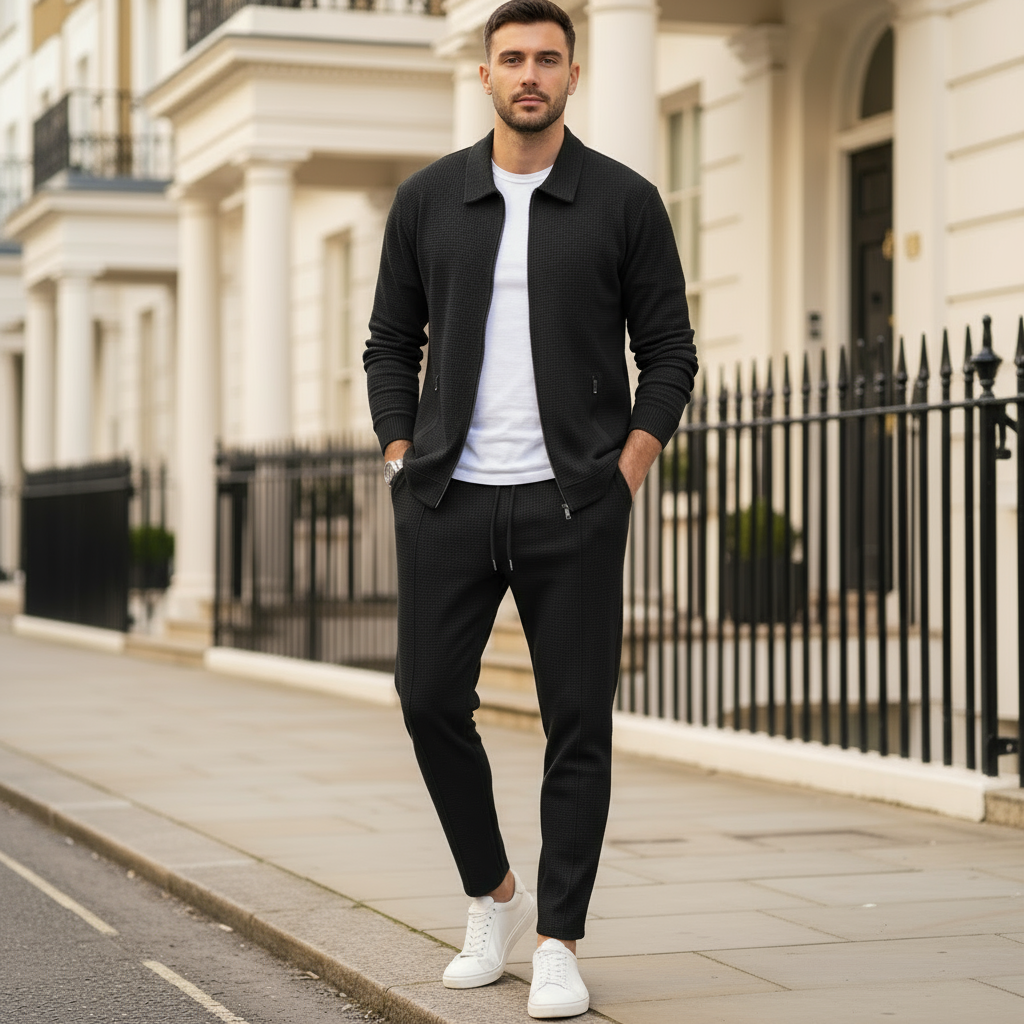 Men's Tracksuit Set | Cozy Waffle Texture & Perfect Fit