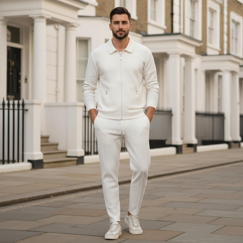 Men's Tracksuit Set | Cozy Waffle Texture & Perfect Fit