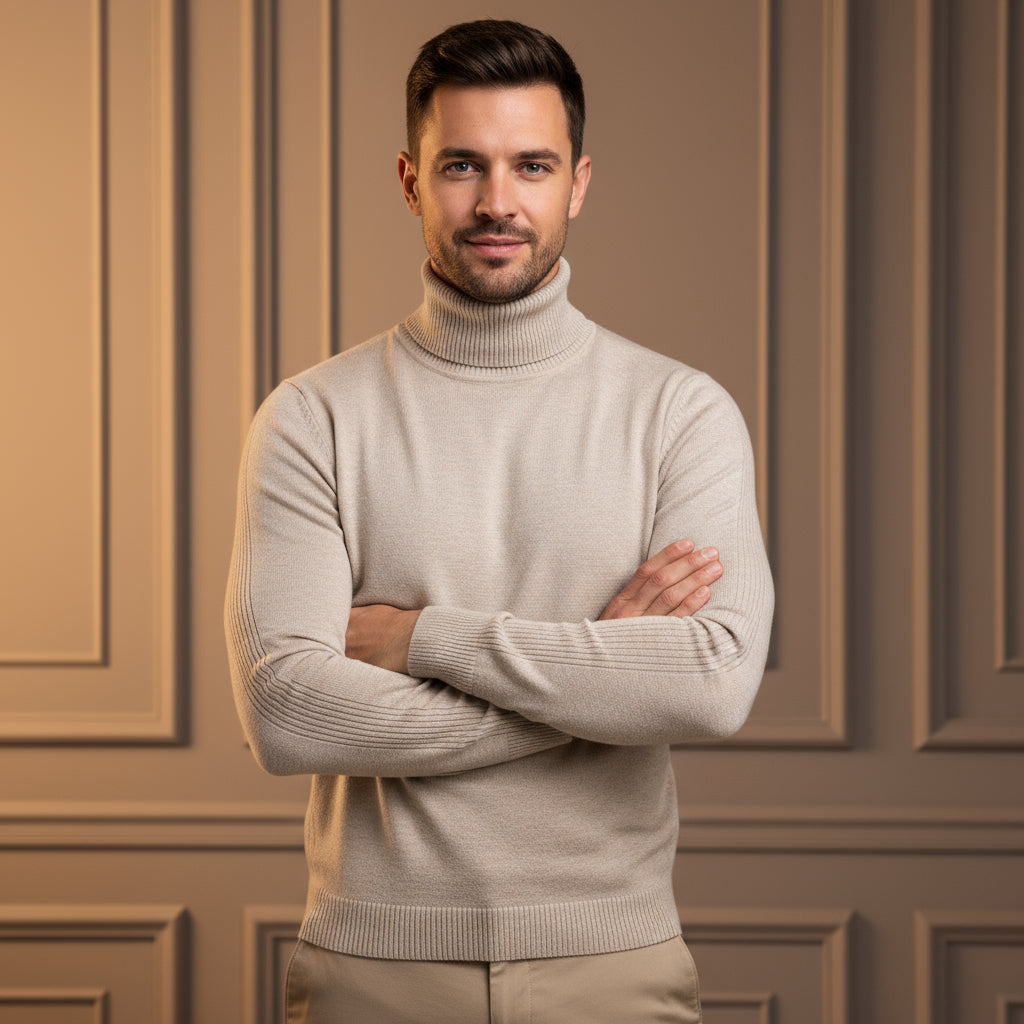 Men's Turtleneck Sweater | Cozy Soft Fabric & Comfortable Fit