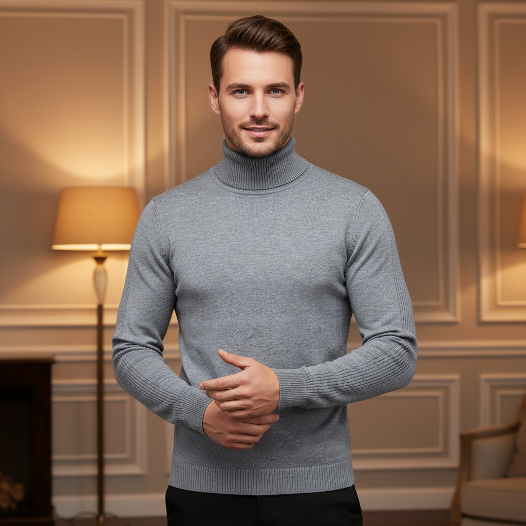 Men's Turtleneck Sweater | Cozy Soft Fabric & Comfortable Fit