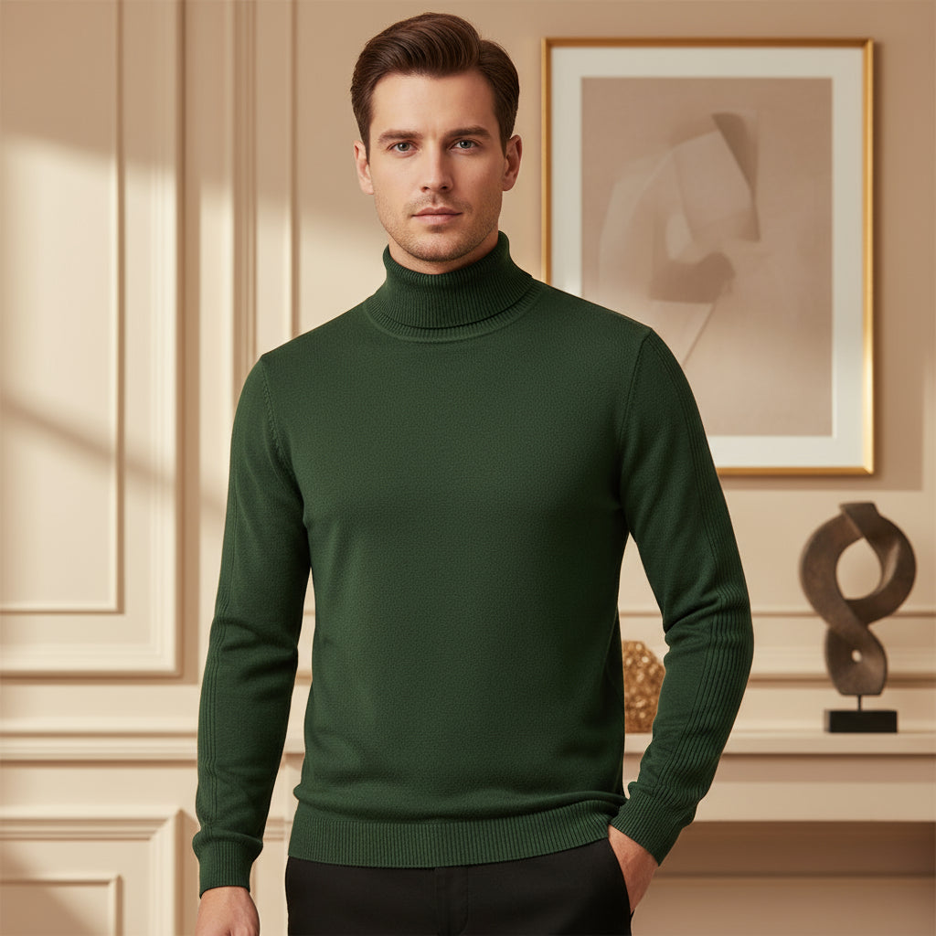 Men's Turtleneck Sweater | Cozy Soft Fabric & Comfortable Fit