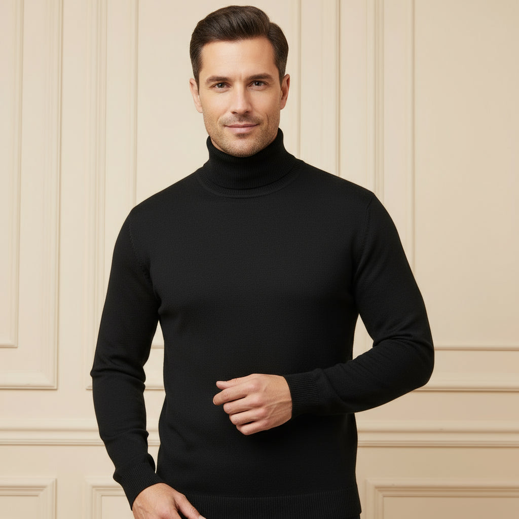 Men's Turtleneck Sweater | Cozy Soft Fabric & Comfortable Fit