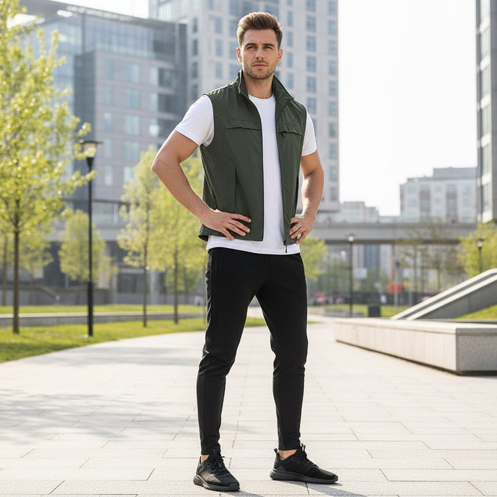 Men's Sleeveless Vest | Quick-Drying, Breathable Fabric