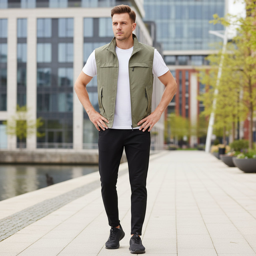 Men's Sleeveless Vest | Quick-Drying, Breathable Fabric