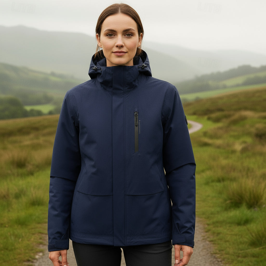 Women's Jacket | Waterproof with Fleece Lining and Adjustable Fit
