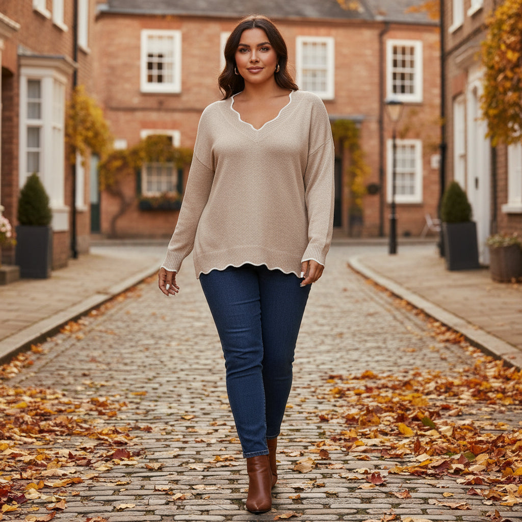 Women's Sweater | Stylish Drop-Shoulder Design